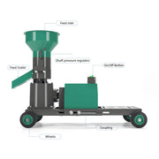 Granulator furaje GRAND-120 EU PROFI, fără motor, 3 matrite