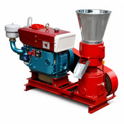 Granulator furaje KL-200A cu motor diesel si 3 matrite