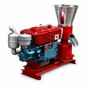 Granulator furaje KL-200A cu motor diesel si 3 matrite