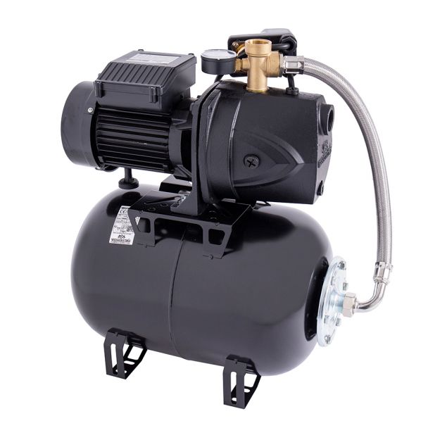 Hidrofor cu pompa autoamorsanta Wasserkonig FL498025, fonta, putere 1150 W, debit 4800 l/h, inaltime refulare 49 m, vas de expansiune 24 l