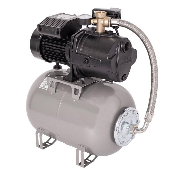 Hidrofor cu pompa autoamorsanta Wasserkonig WSK4044-25, corp fonta, putere 850 W, debit 4020 l/h, inaltime refulare 44 m, vas de expansiune 24 litri