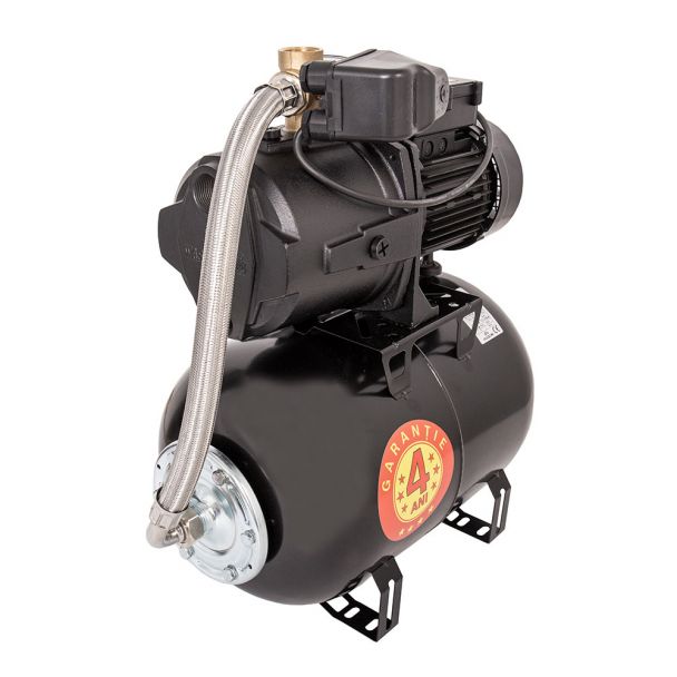 Hidrofor cu pompa autoamorsanta Wasserkonig WSK4143-25, fonta, putere 950 W, debit 4140 l/h, inaltime refulare 43 m, vas de expansiune 24 litri