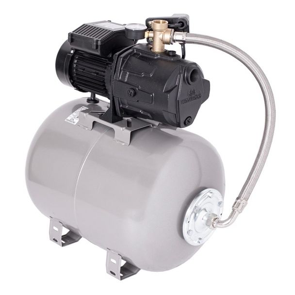 Hidrofor cu pompa autoamorsanta Wasserkonig WSK4348-50, fonta, putere 1000 W, debit 4320 l/h, inaltime refulare 48 m, vas de expansiune 50 litri
