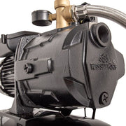 Hidrofor cu pompa autoamorsanta Wasserkonig WSK4748-25, corp fonta, negru, putere 1050 W, debit 4740 l/h, inaltime refulare 48 m, vas de expansiune 24 litri
