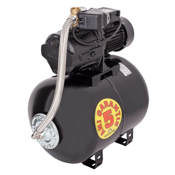 Hidrofor cu pompa autoamorsanta Wasserkonig WSK5051-50, corp fonta, putere 1100 W, debit 4980 l/h, inaltime refulare 51 m, vas de expansiune 50 litri