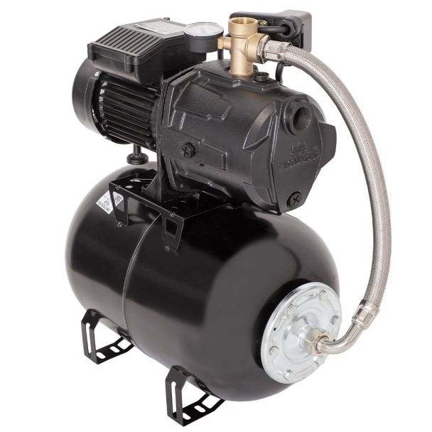 Hidrofor cu pompa autoamorsanta Wasserkonig WSK5255-25, fonta, putere 1300 W, debit 5220 l/h, inaltime refulare 55 m, vas de expansiune 24 litri