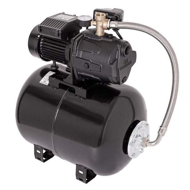 Hidrofor cu pompa autoamorsanta Wasserkonig WSK5357-50, fonta, putere 1400 W, debit 5280 l/h, inaltime refulare 57 m, vas de expansiune 50 litri