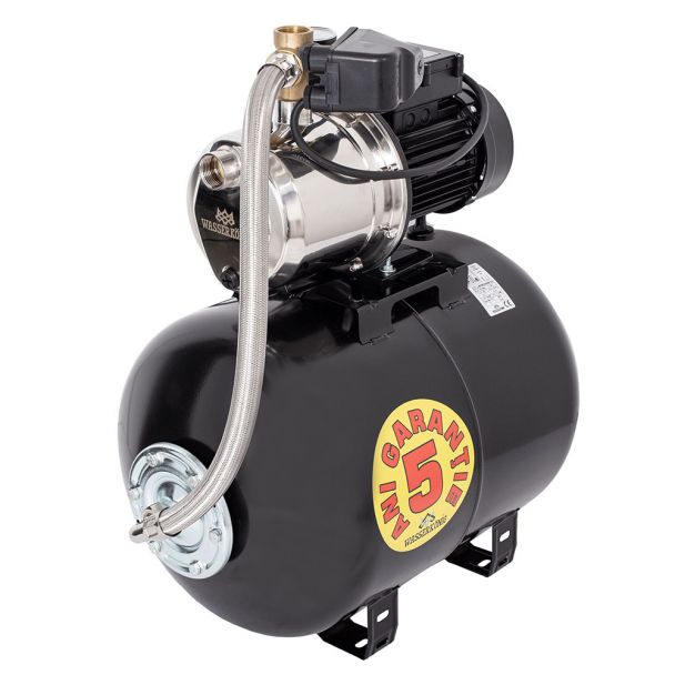 Hidrofor cu pompa autoamorsanta Wasserkonig WSKX4048-50, putere 1000 W, 9 m, inox debit 4020 l/h, inaltime refulare 48 m, vas de expansiune 50 litri