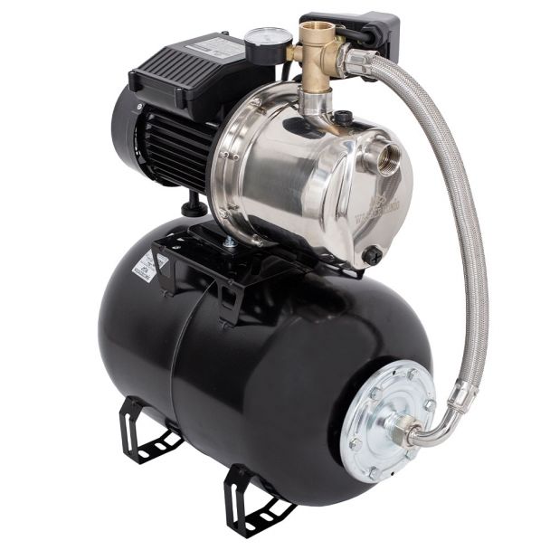 Hidrofor cu pompa autoamorsanta Wasserkonig WSKX5153-25, putere 1200 W, 9 m, debit 5100 l/h, inaltime refulare 53 m, vas de expansiune 24 litri