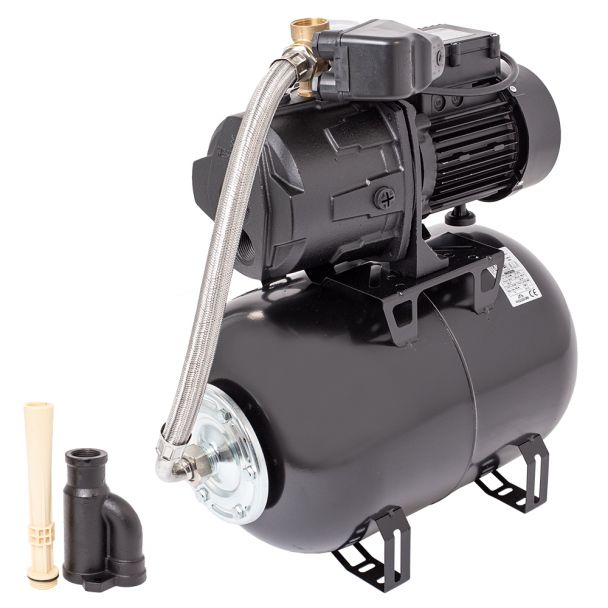 Hidrofor cu pompa de mare adancime Wasserkonig FA425225, putere 950 W, debit 3120 l/h, inaltime refulare 42 m, aspiratie 25 m, vas de expansiune 24 litri