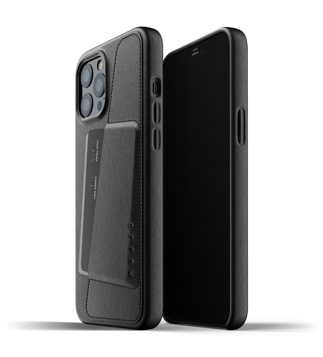 Cumpara Husa de protectie Mujjo tip portofel pentru iPhone 12 Pro Max, Piele, Negru de la Mesterul Minune
