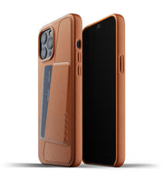 Cumpara Husa de protectie Mujjo tip portofel pentru iPhone 12 Pro Max, Piele, Tan de la Mesterul Minune