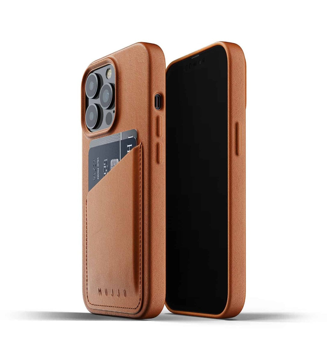 Cumpara Husa de protectie Mujjo tip portofel pentru iPhone 13 Pro, Piele, Tan de la Mesterul Minune