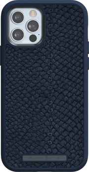 Cumpara Husa de protectie Njord pentru iPhone 12 / iPhone 12 Pro, Piele, Albastru de la Mesterul Minune