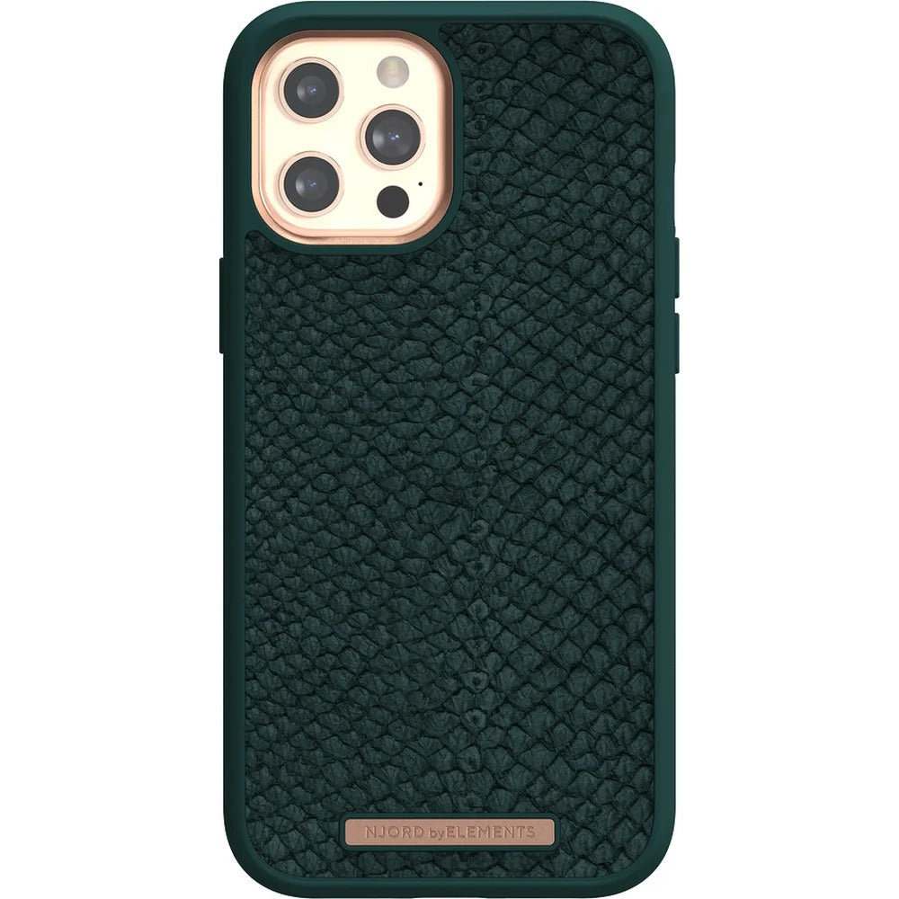 Cumpara Husa de protectie Njord pentru iPhone 12 / iPhone 12 Pro, Piele, Dark Green de la Mesterul Minune