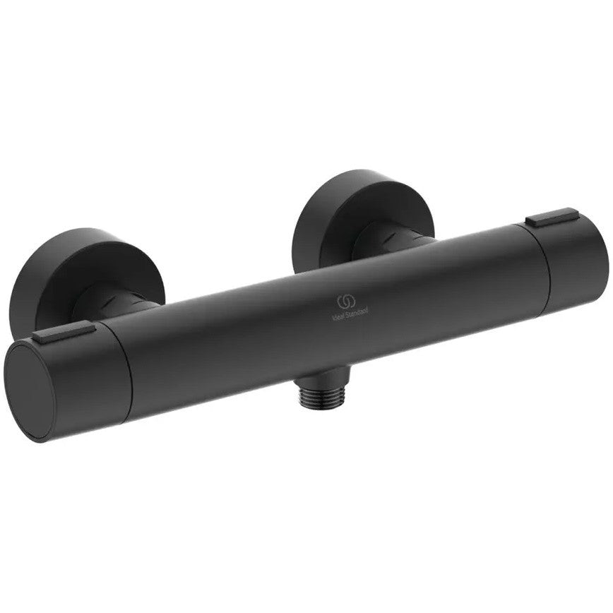Ideal Standard CeraTherm Alu+ Baterie dus cu termostat, negru mat