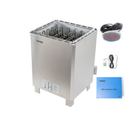 Soba sauna, incalzitor inox sauna publica Waincris Lampo PRO 12kW cu panou exterior digital
