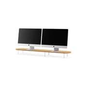 Cumpara Stand dublu Woodcessories pentru monitor Oak/White de la Mesterul Minune