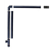 Kit cos de fum 3ml, otel negru pentru centrale pe peleti DN 120