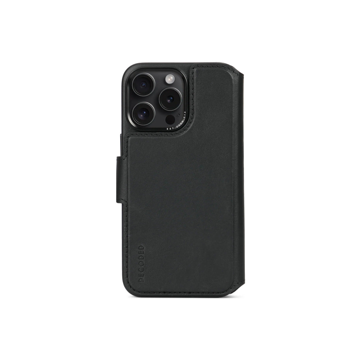 Cumpara Husa de protectie Decoded cu portofel detasabil iPhone 15 Pro Max, Piele, Negru de la Mesterul Minune