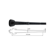 Manson din cauciuc tip 1, Ø25mm-Ø23mm-Ø10,50 mm, lungime 315 mm, 4 buc