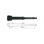 Manson din cauciuc tip 5, Ø24,50mm-Ø29mm-Ø10 mm, lungime 306 mm, 4 buc