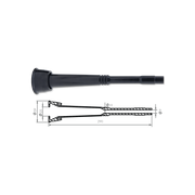 Manson din cauciuc tip 6, Ø25mm-Ø19mm-Ø9 mm, lungime 290 mm, 4 buc