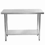 Masă din INOX 800*600*850, AISI 304, demontabila, cu poliță inferioara