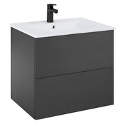 Masca baie + lavoar Roca Fancy A852009531, cu sertare, gri inchis