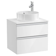 Masca baie pentru lavoar, Roca Gap A85150080, cu sertare, alb, montaj