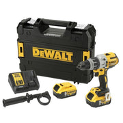 Masina de gaurit si insurubat cu percutie, cu acumulatori Dewalt DCD996P2, 18V/5.0Ah, cuplu maxim 95 Nm, 2 acumulatori, incarcator, valiza de transport