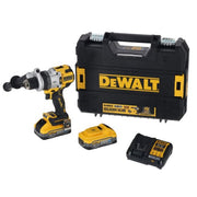 Masina de gaurit si insurubat cu percutie Dewalt DCD1007H2T, 2 acumulatori 18V/5.0Ah, incarcator, 169 Nm, valiza