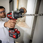 Masina de gaurit si insurubat cu percutie Flex PD 2G 18.0-EC-HD/5.0 Set, cuplu maxim 158 Nm, cu 2 acumulatori 18V/5.0Ah si incarcator in valiza L-BOXX®