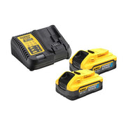 Masina de gaurit si insurubat cu percutie DeWalt DCD805H2T, max 90 Nm, cu 2 acumulatori Powerstack 18V / 5.0Ah, in valiza de transport