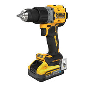 Masina de gaurit si insurubat cu percutie DeWalt DCD805H2T, max 90 Nm, cu 2 acumulatori Powerstack 18V / 5.0Ah, in valiza de transport