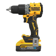 Masina de gaurit si insurubat cu percutie DeWalt DCD805H2T, max 90 Nm, cu 2 acumulatori Powerstack 18V / 5.0Ah, in valiza de transport