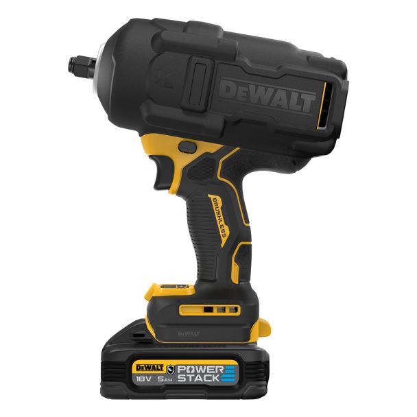 Masina de insurubat cu impact DeWalt DCF961H2G, patrat 1/2", strangere maxim 1626 Nm, cu 2 acumulatori Powerstack tip G 18V / 5.0Ah si incarcator in insert pentru sertare