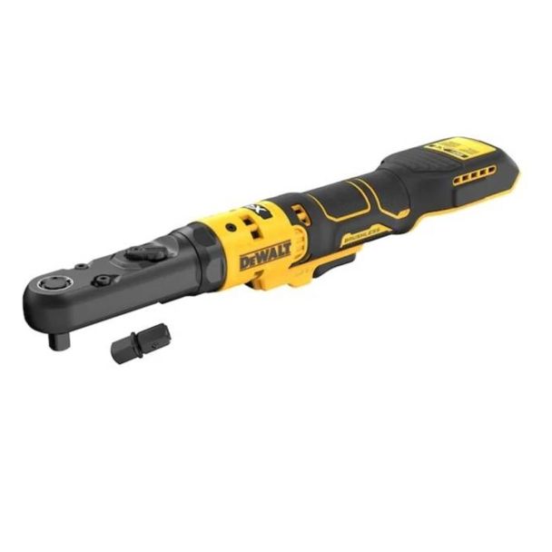 Masina de insurubat unghiulara DeWalt DCF510E2G, patrat 3/8" si 1/2", maxim 102 Nm, cu 2 acumulatori POWERSTACK 18V / 1.7Ah tip G si incarcator