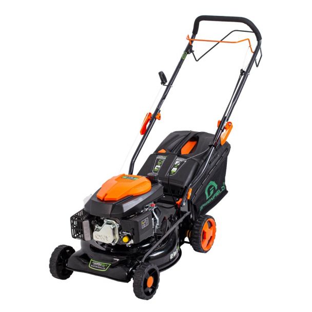 Masina de tuns gazonul cu autopropulsie Greenfield G-MTG421A-T6, 3.46 cp, 146 cmᶟ, 42 cm latime lucru, 5 trepte taiere, sac colector 40 l