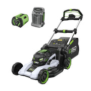 Masina electrica de tuns gazon Ego Professional LM2236E-SP, 55 cm, autopropulsie, cu acumulator Li-Ion 56 V/10 Ah