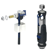 Mecanism rezervor wc, Geberit CR136.936.21.3SLV, actionare mecanica, alimentare laterala, cu flotor, fara senzor