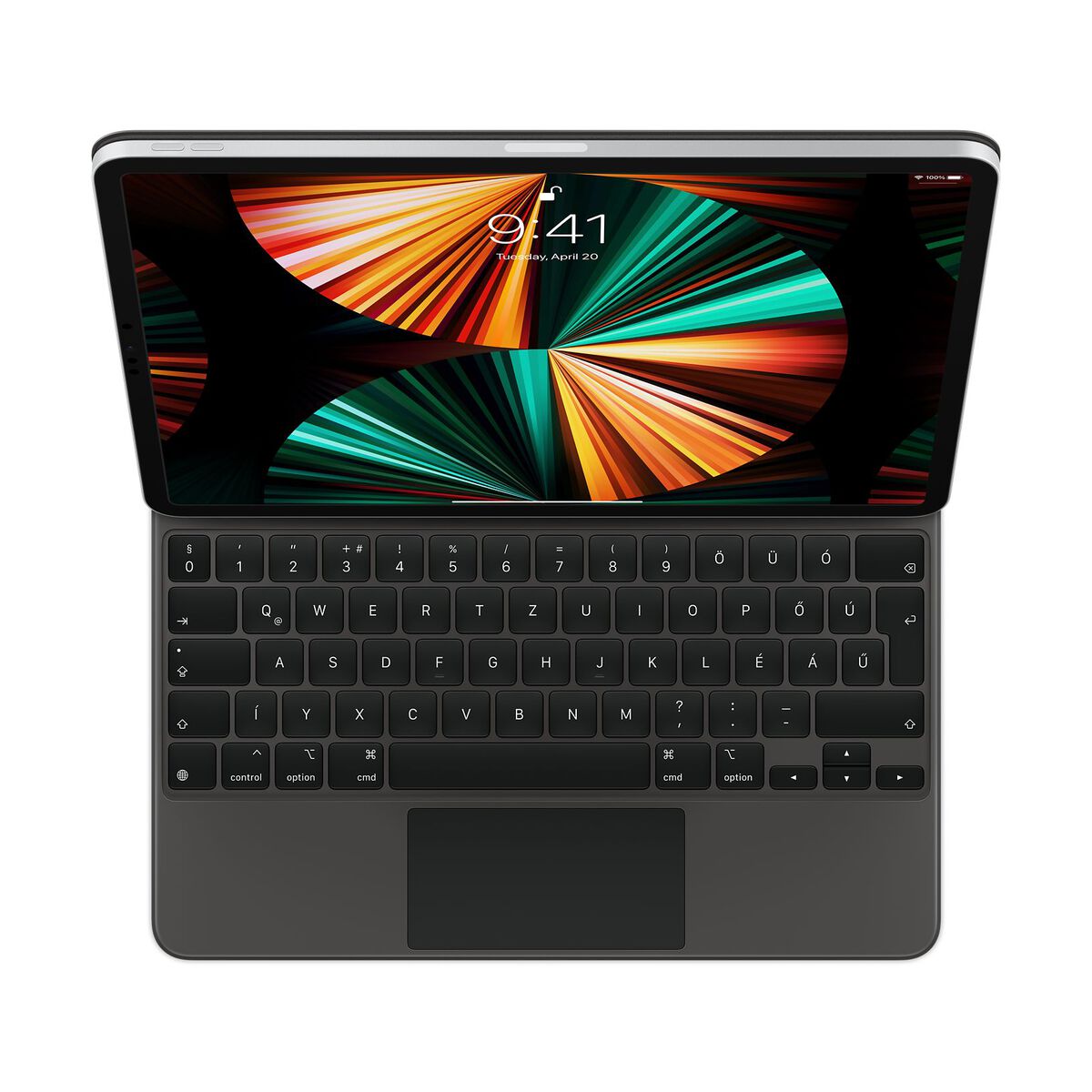 Cumpara Resigilat: Husa cu tastatura Apple Magic Keyboard pentru iPad Pro 12.9" (gen.5) Negru, layout US de la Mesterul Minune
