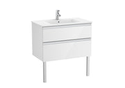 Mobilier baie cu două sertare şi lavoar, Roca The Gap, 80 cm