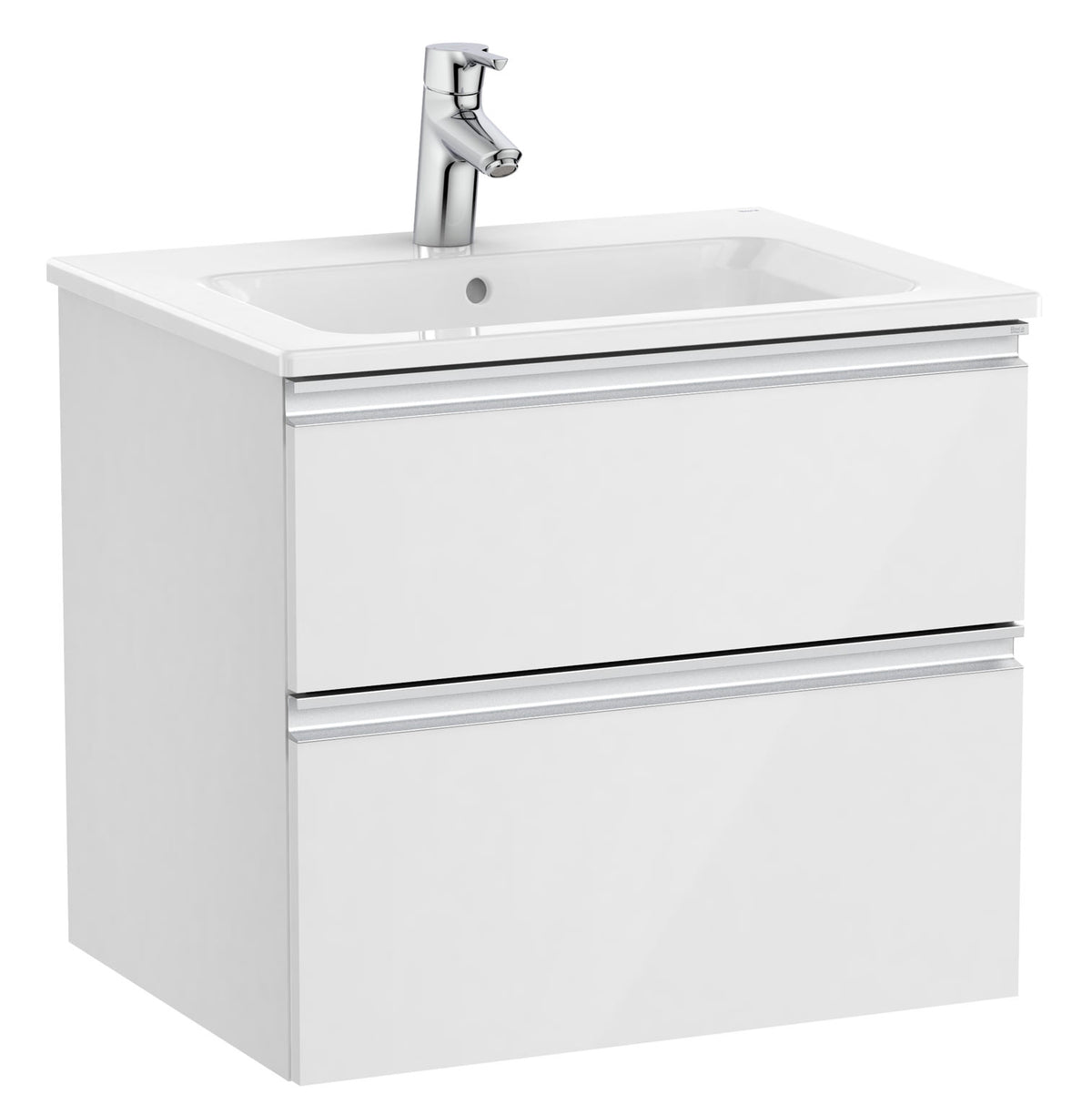 Mobilier baie cu două sertare şi lavoar, Roca The Gap, 60 cm