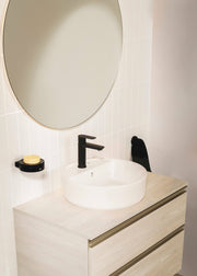 Mobilier baie cu două sertare pentru lavoar pe blat, Roca The Gap, 60 cm, Glossy White