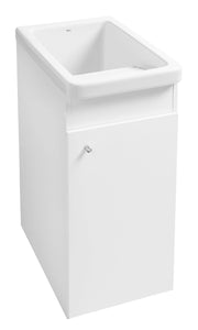Mobilier baie cu o ușă și lavoar, Roca Henares, Glossy White