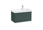 Mobilier baie cu un sertar și lavoar pe dreapta, Roca Ona, Matt Green, 80 cm, A851719513