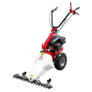 Motocoasă cu lamă Rotakt ROMTC87, Motor Briggs&Stratton, 3.5 CP, 125 CC, 4 timpi, Lățime tăiere 87 cm, Roți cauciuc pline 13x5.00-6