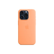 Cumpara Husa de protectie Apple cu MagSafe pentru iPhone 15 Pro, Silicon, Orange Sorbet de la Mesterul Minune