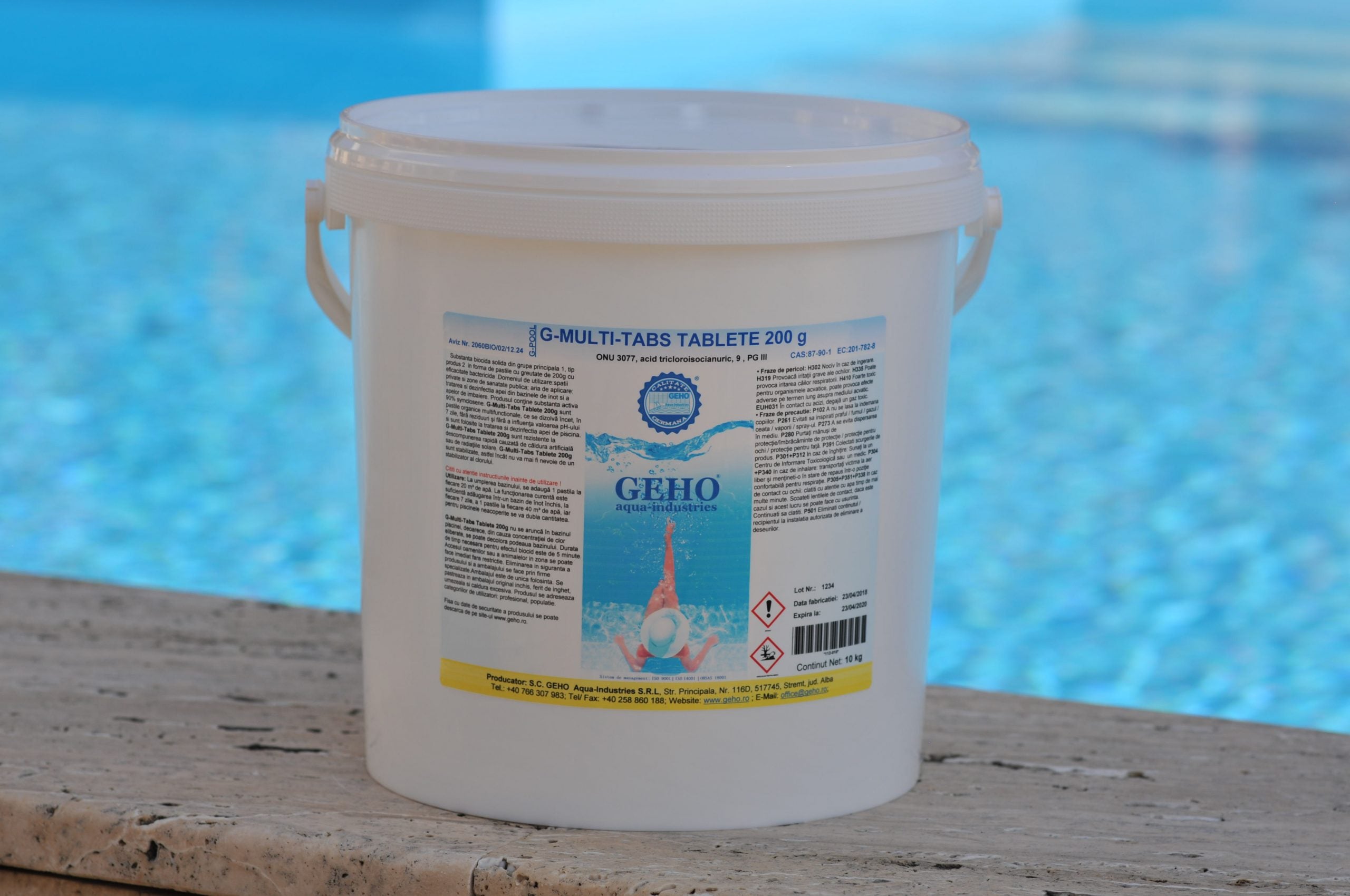 Tablete multifunctionale piscine 50 kg Geho